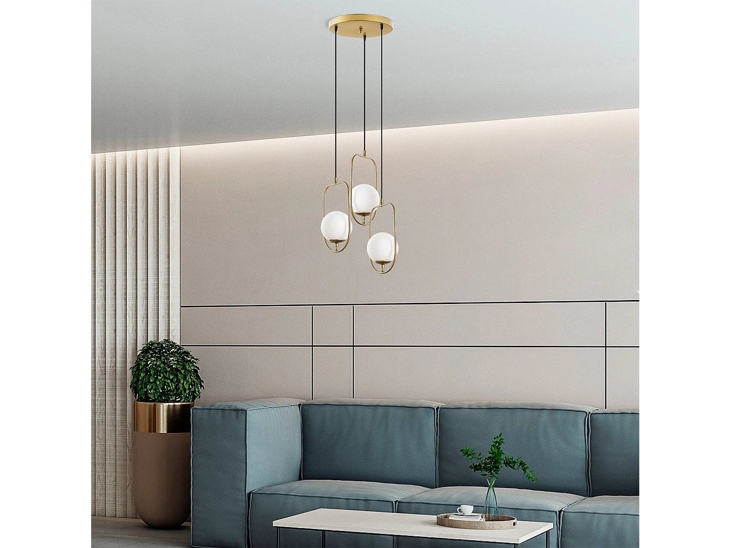 Candeeiro Luxuoso Dourado para Elegância e Glamour em Sua Casa