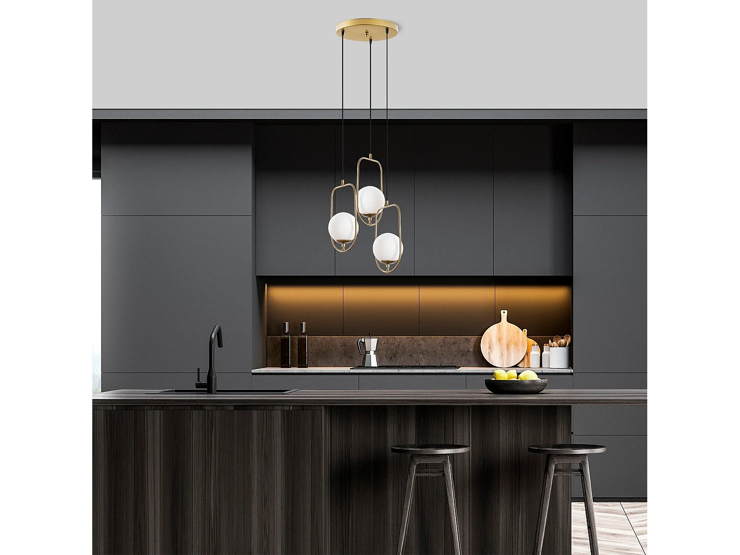 Candeeiro Luxuoso Dourado para Elegância e Glamour em Sua Casa