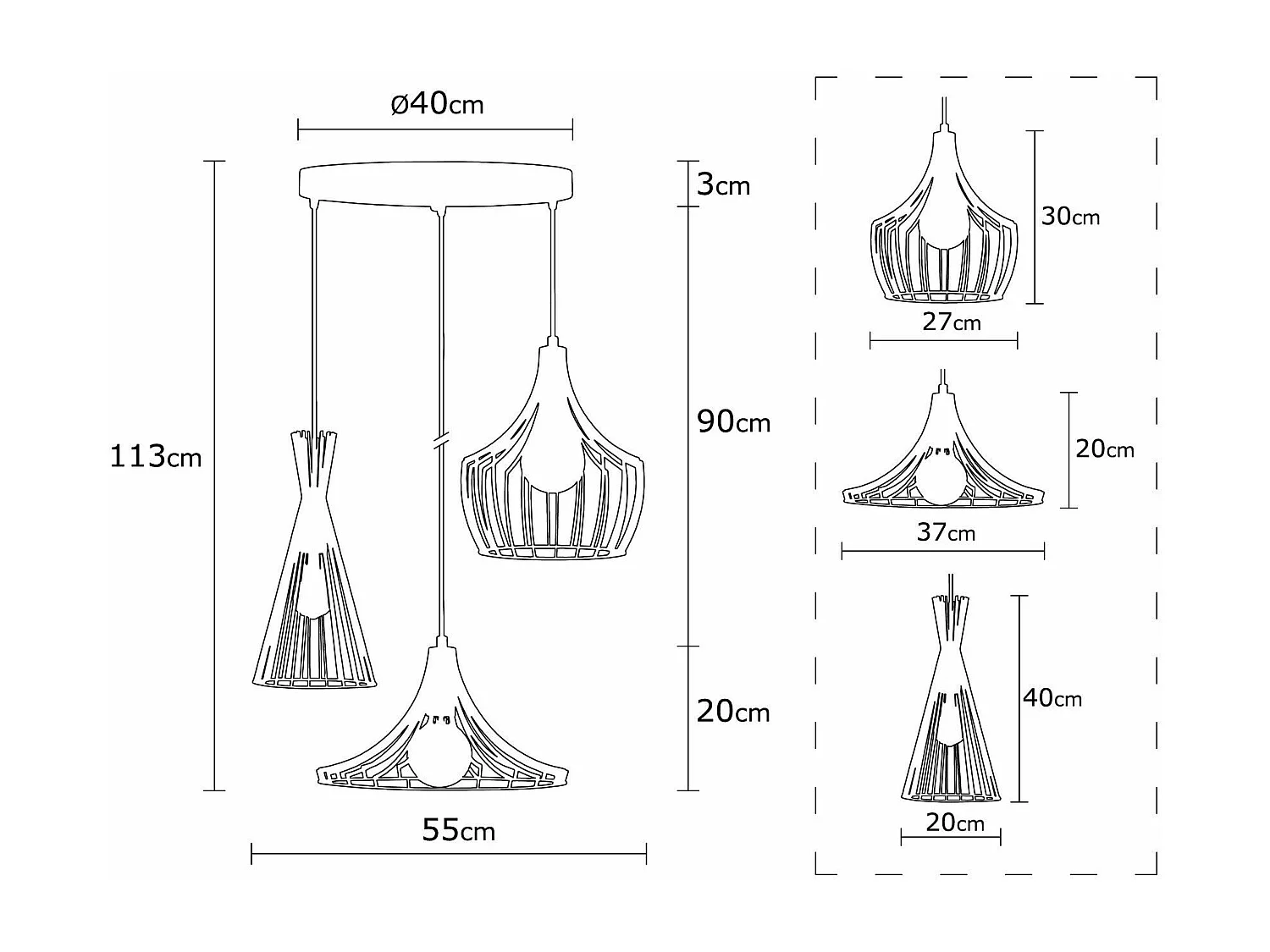 Candeeiro Luxuoso Mezopotâmia N-1299 - Elegância e Glamour para o Seu Espaço