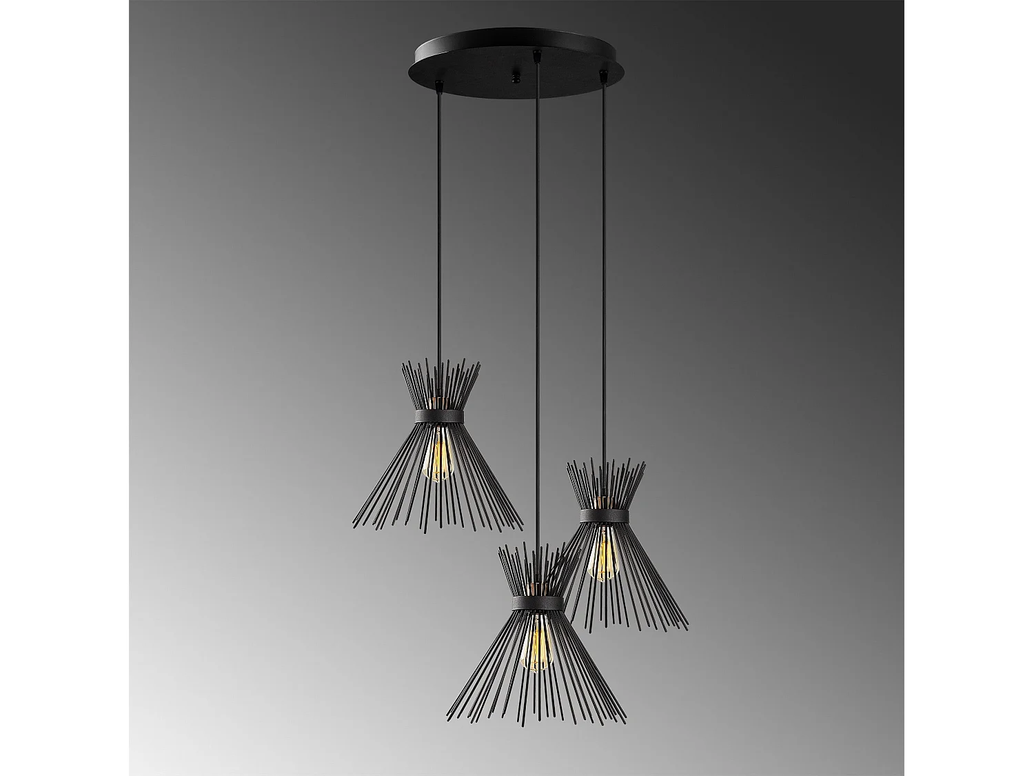 Candeeiro Preto Kirpi - 3085: Elegância e Sofisticação para o Seu Espaço