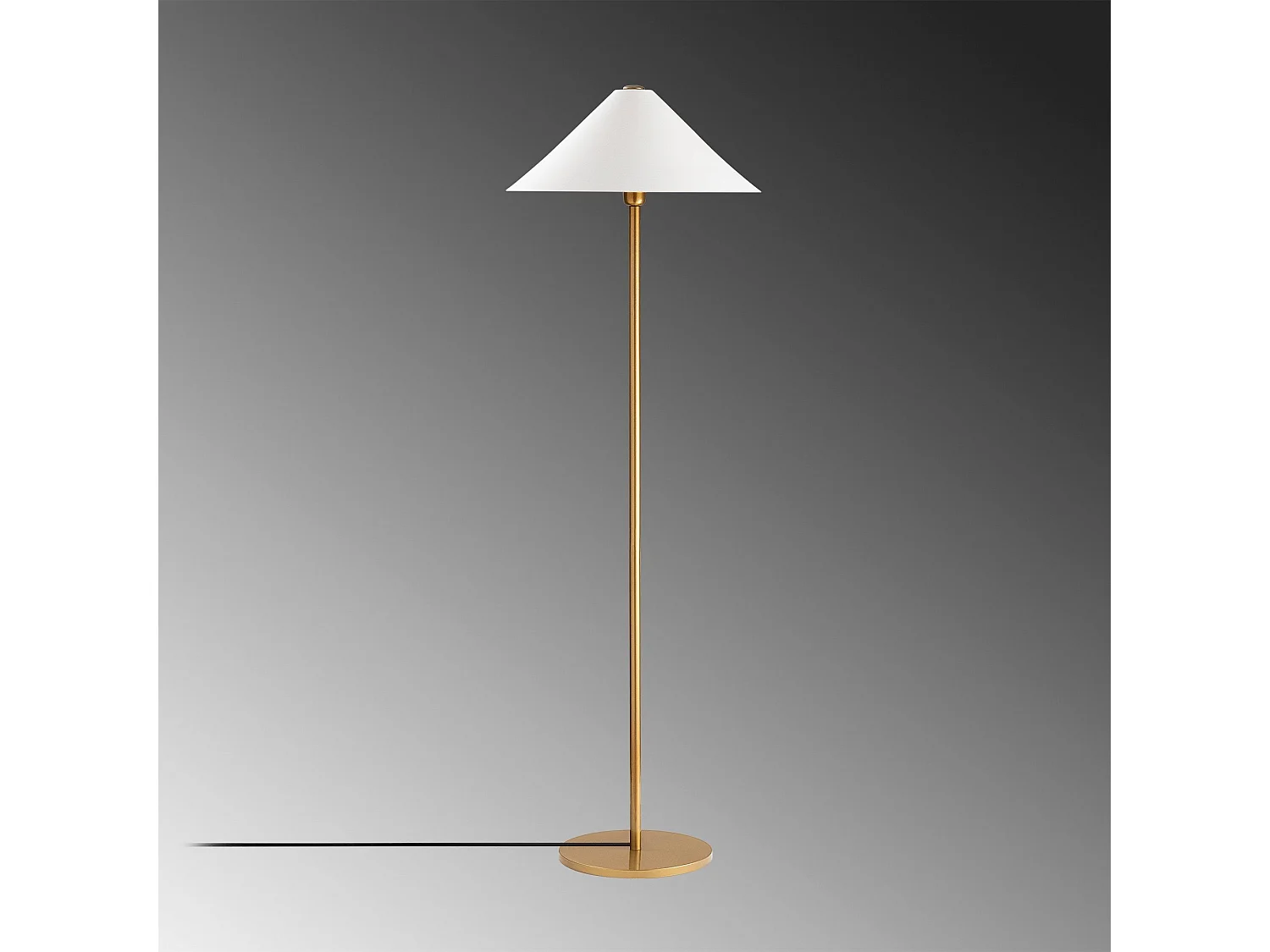 Candeeiro de Pé Elegante em Dourado - Sofisticação e Estilo para o Seu Espaço