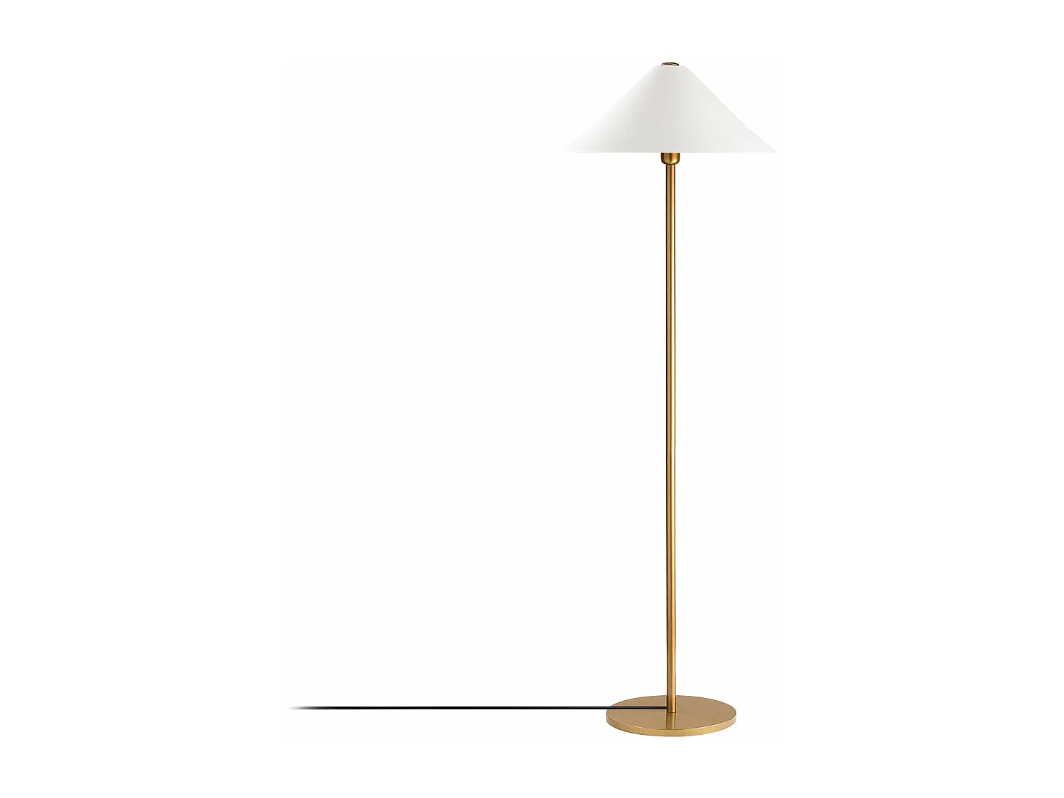 Candeeiro de Pé Elegante em Dourado - Sofisticação e Estilo para o Seu Espaço