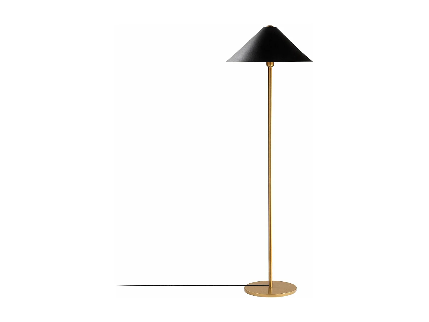 Candeeiro de Pé Elegante em Dourado - Design Moderno e Sofisticado