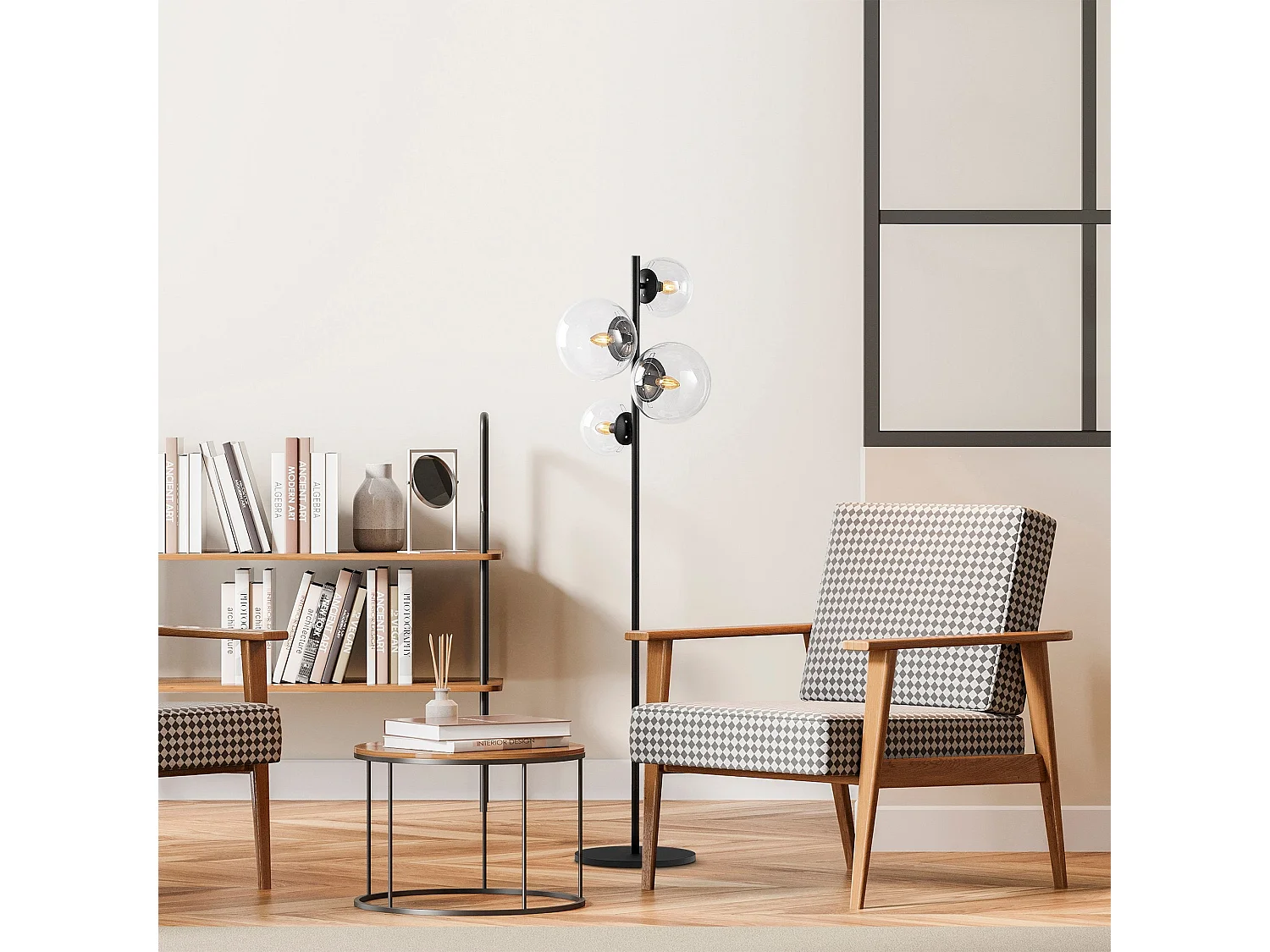 Candeeiro de Pé Moderno e Industrial Fazli - 10522 para Decoração Elegante