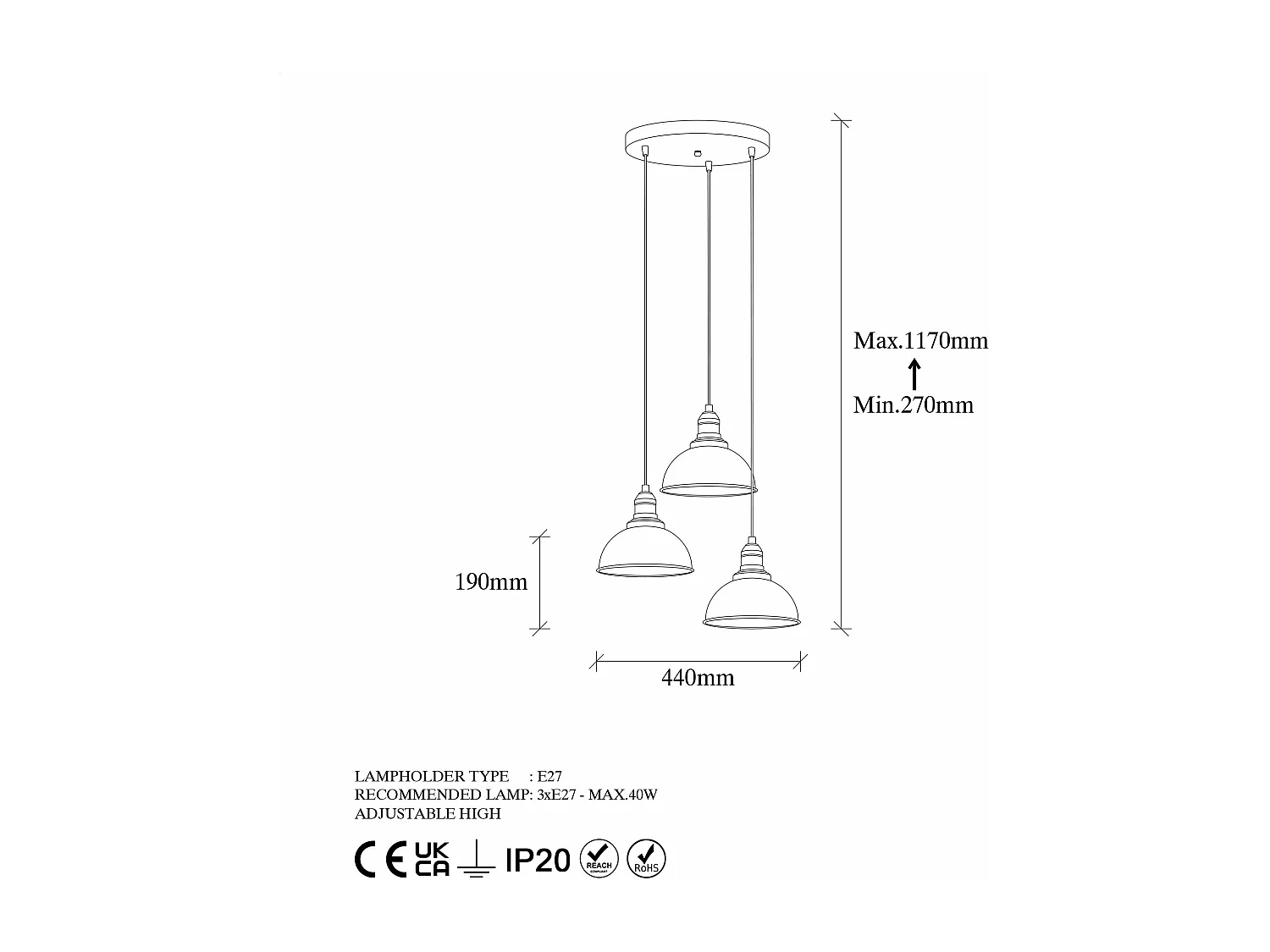 Candeeiro Preto Varzan - Elegância e Sofisticação para o Seu Espaço