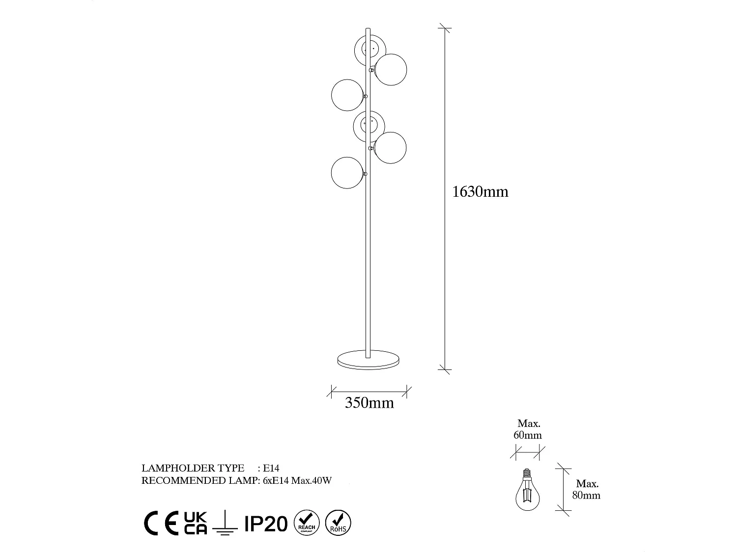 Candeeiro de Pé Fazli 10510 - Elegância e Sofisticação para o Seu Espaço
