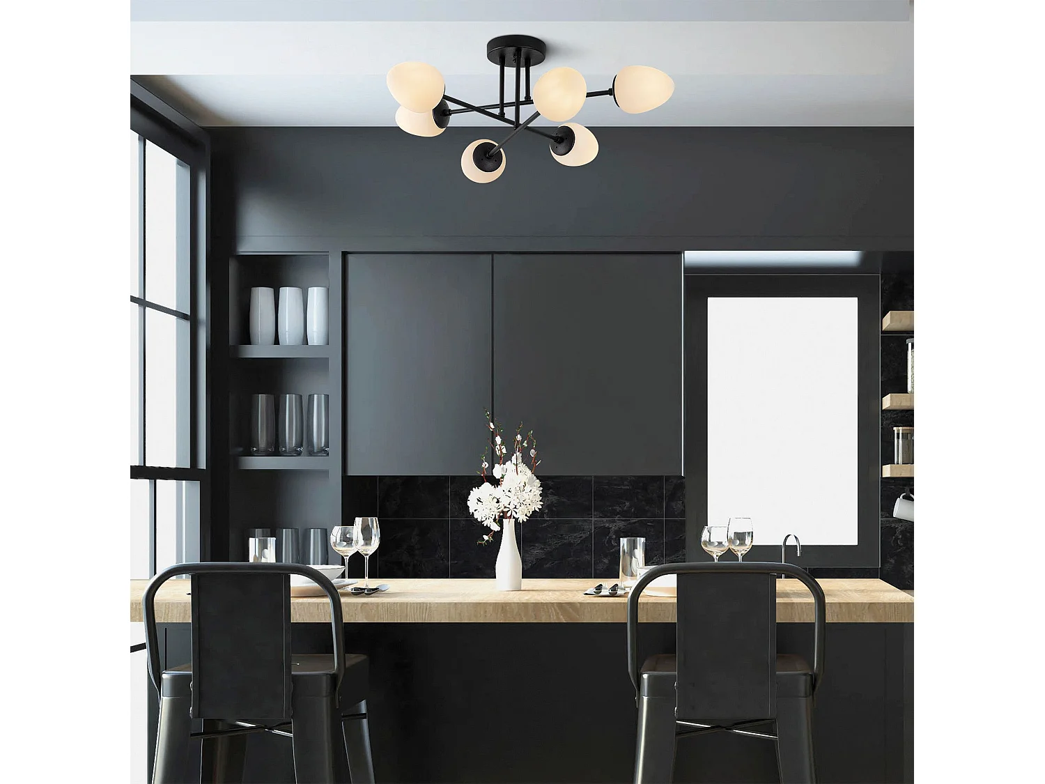 Candeeiro de Corpo Metálico Camflo 10385 - Elegância e Sofisticação para Sua Casa