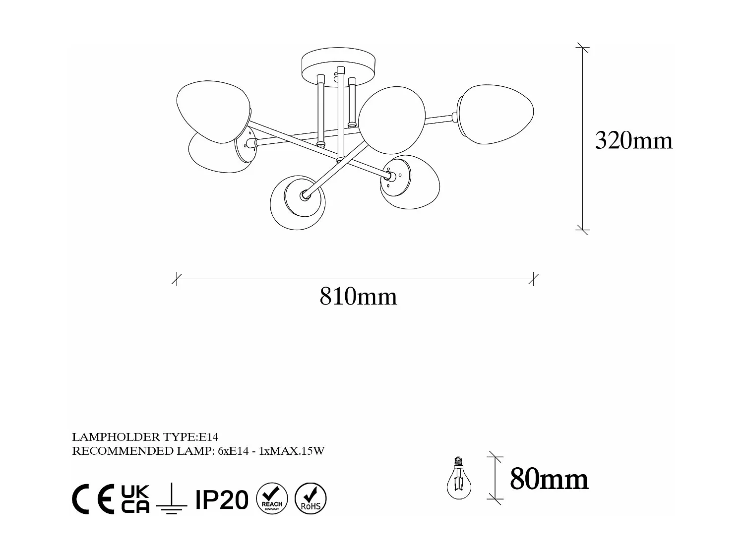 Candeeiro de Corpo Metálico Camflo 10385 - Elegância e Sofisticação para Sua Casa