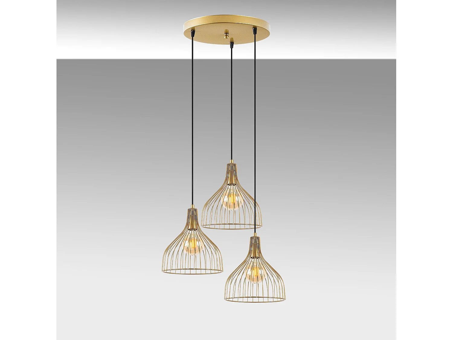 Candeeiro Dourado Elegante Cafu - Design Moderno e Sofisticado