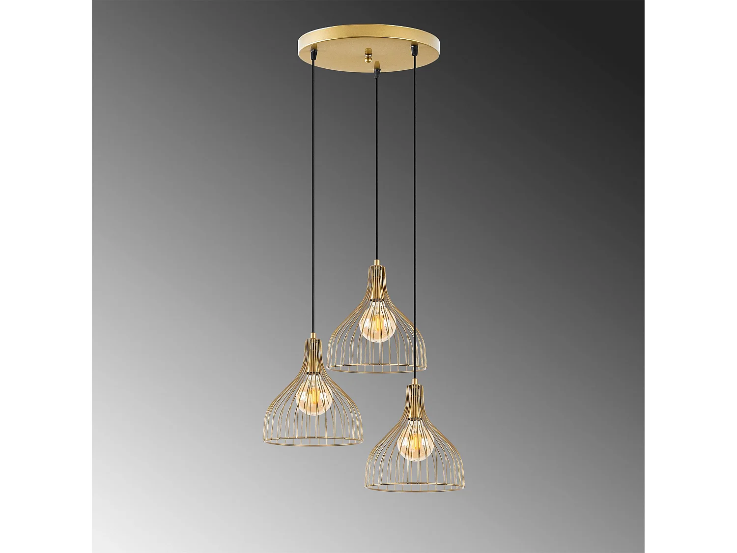 Candeeiro Dourado Elegante Cafu - Design Moderno e Sofisticado