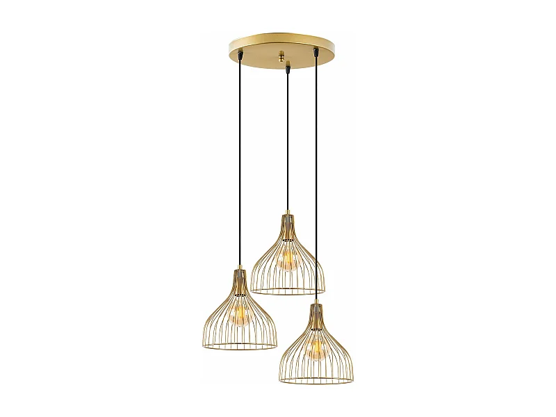 Candeeiro Dourado Elegante Cafu - Design Moderno e Sofisticado