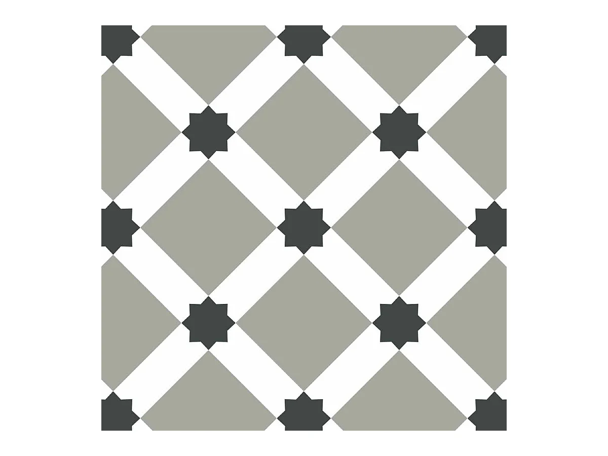 Stickers carrelage 15 x 15 cm - Carreaux étoilés