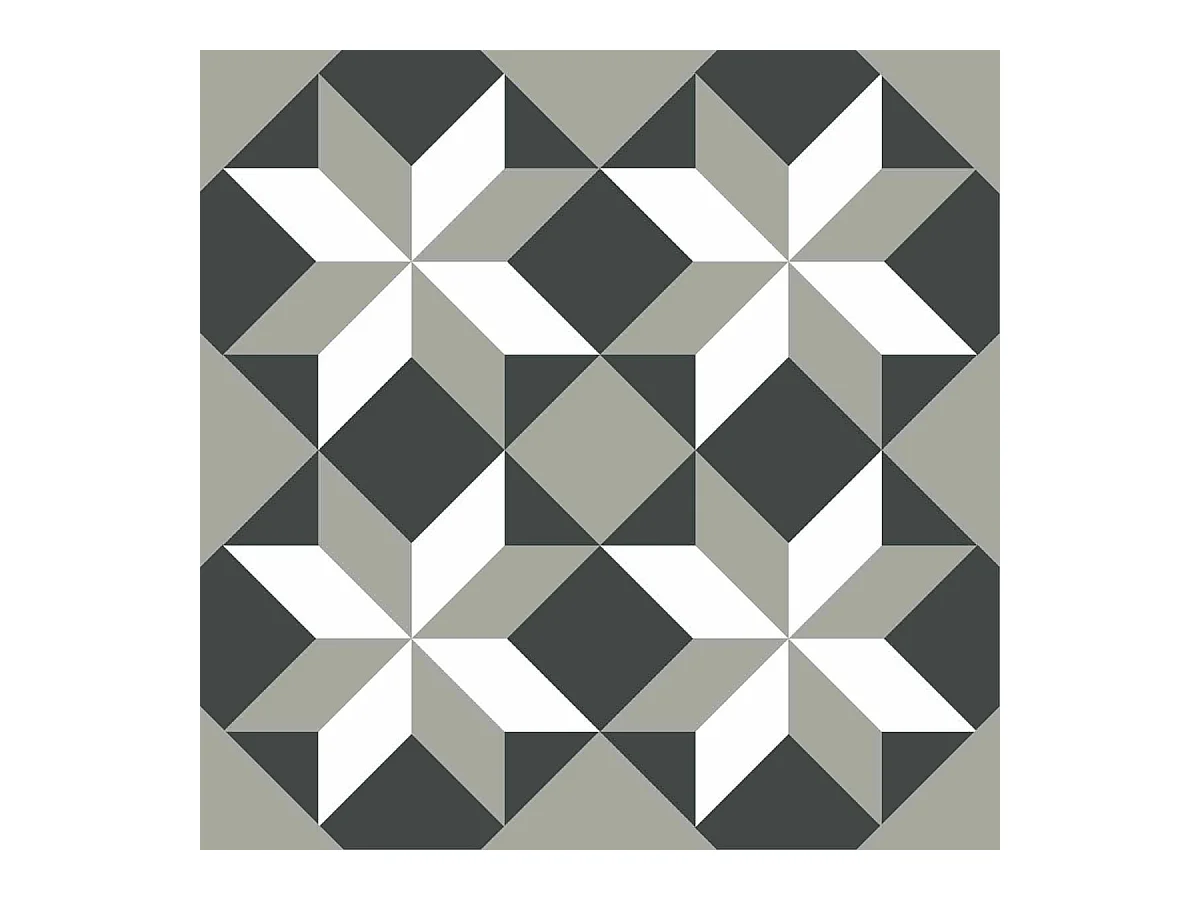 Stickers carrelage 15 x 15 cm - Étoiles géométriques