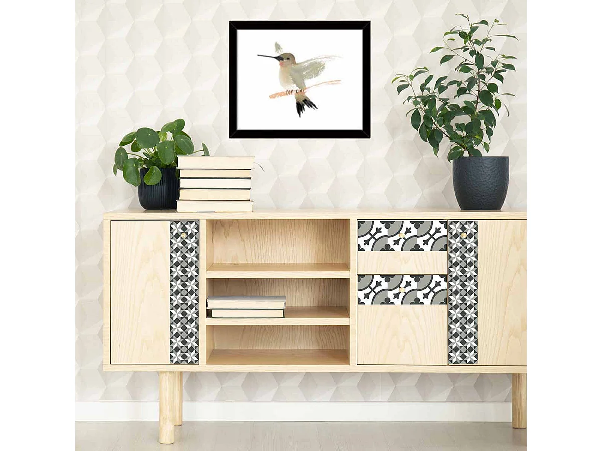 Fliesenaufkleber 15 X 15 cm Geometrische Sterne