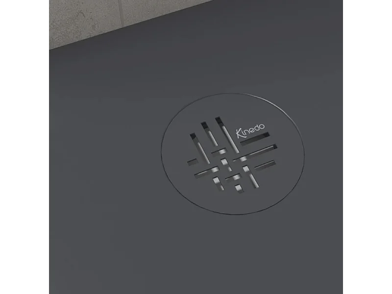 Receveur KINEDO Kinesurf Nova 120X100 gris anthracite