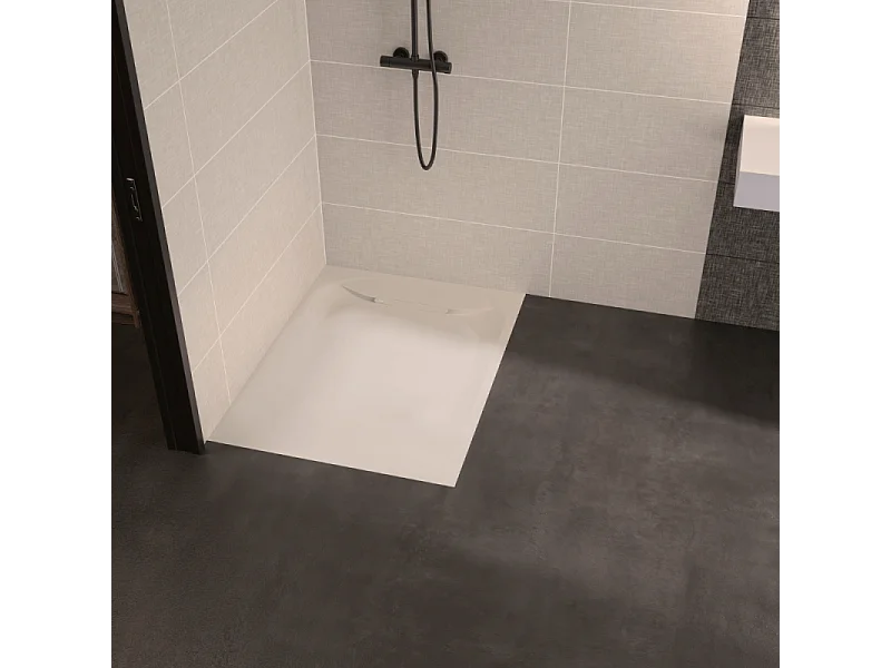 Receveur de douche KINEDO Kinediva extra-plat 100x90 Beige