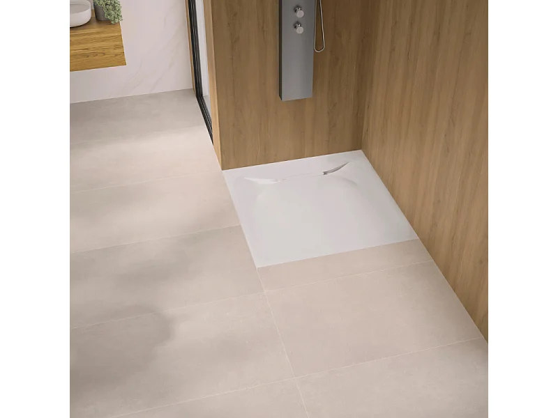 Receveur de douche KINEDO Kinediva extra-plat 100X100 Blanc