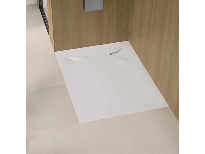 Receveur de douche KINEDO Kinediva extra-plat 120x80 Blanc