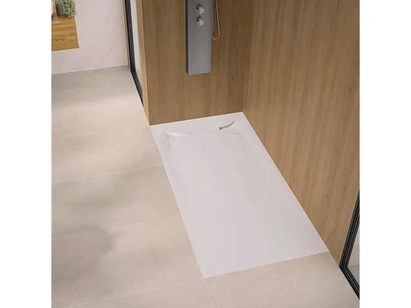 Receveur de douche KINEDO Kinediva extra-plat 160x100 Blanc