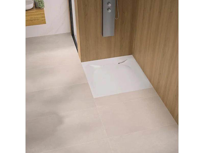 Receveur de douche KINEDO Kinediva extra-plat 90X90 Blanc