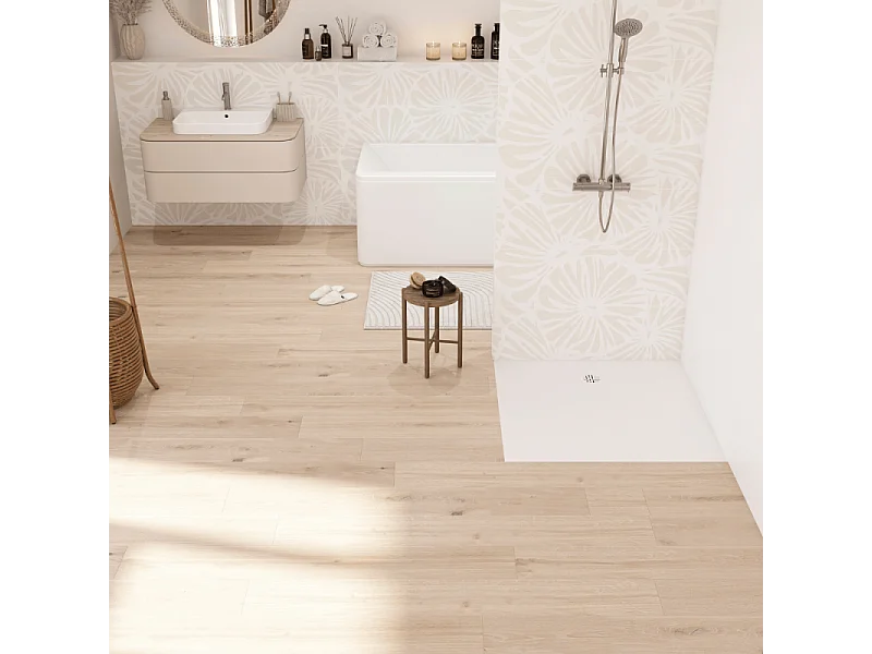 Receveur KINEDO Kinesurf Nova 100X100 blanc mat