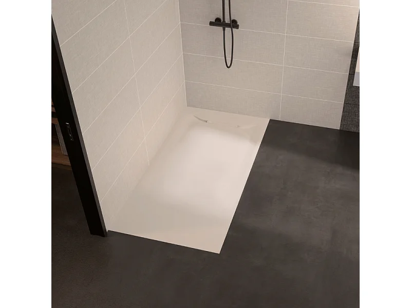 Receveur de douche KINEDO Kinediva extra-plat 180X90 Beige