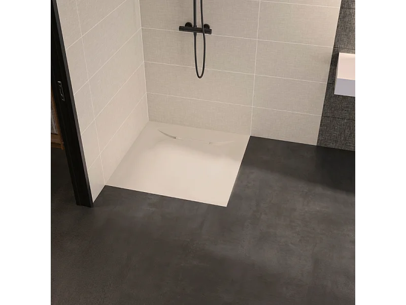 Receveur de douche KINEDO Kinediva extra-plat 90x90 Beige