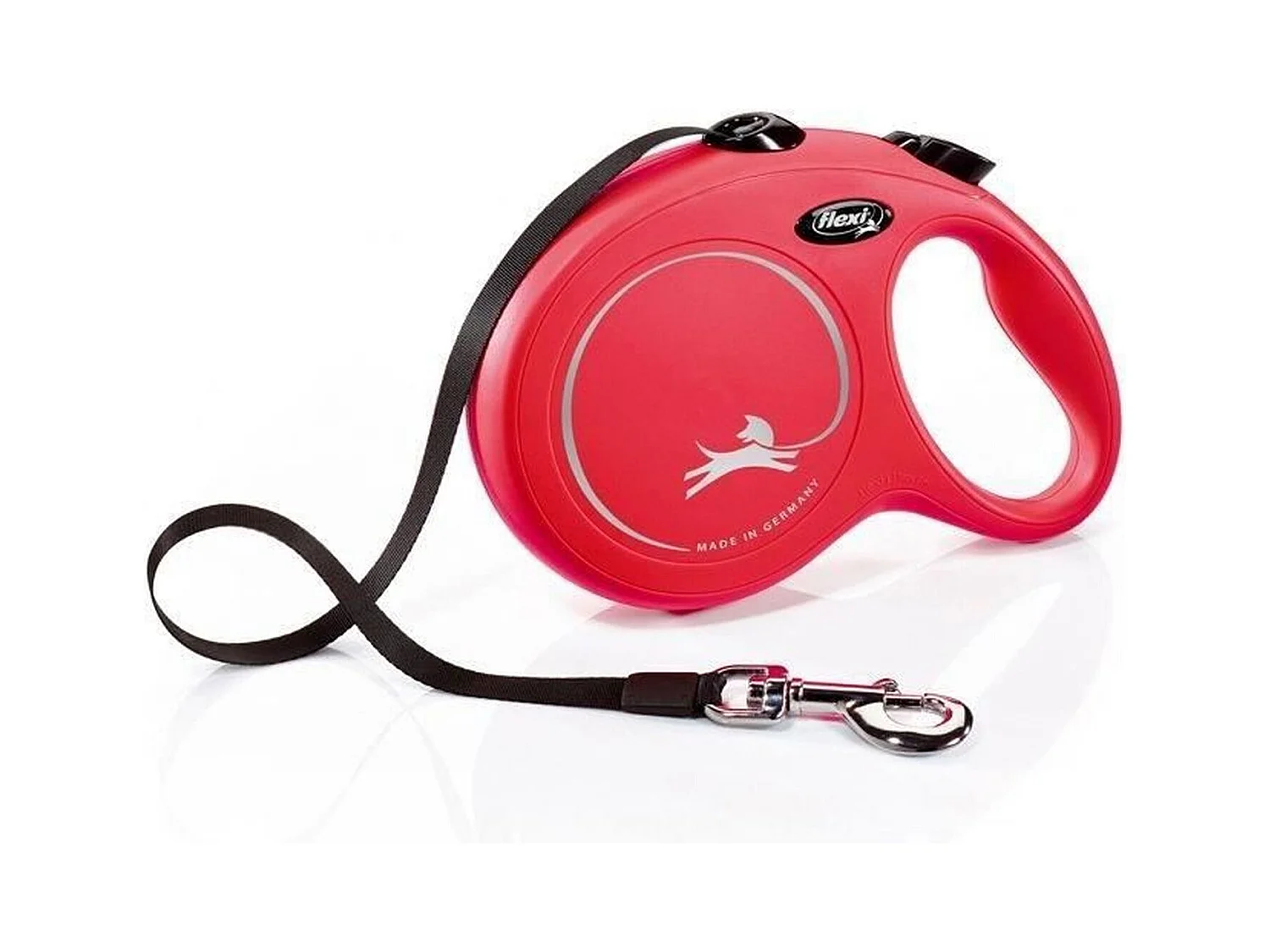 Laisse L Tape 8 m rouge