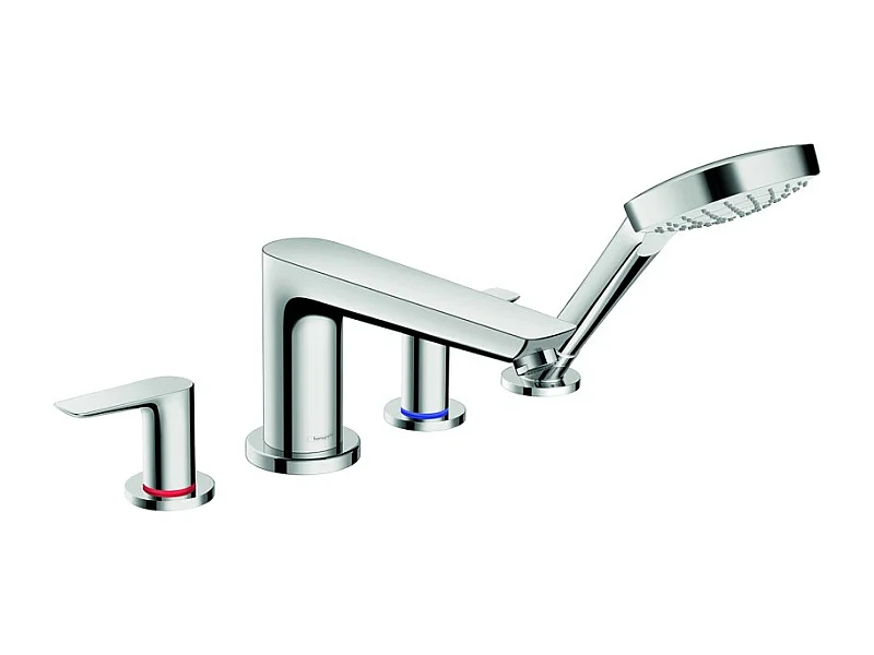 Robinet mélangeur bain douche 4 trous HANSGROHE Talis E chromé