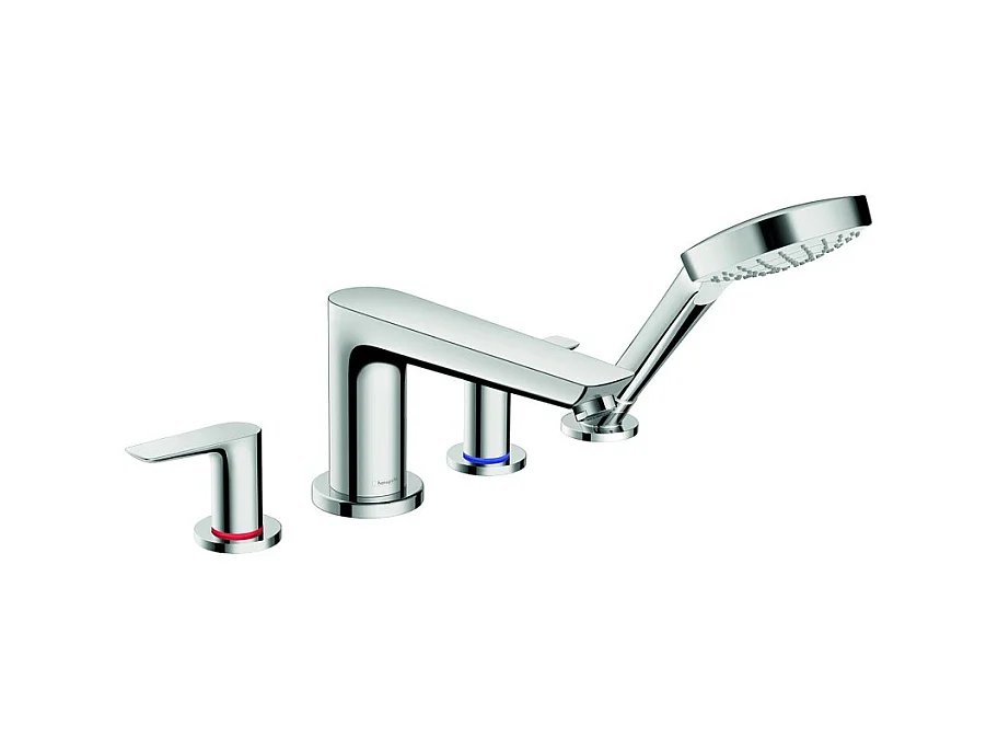 Robinet mélangeur bain douche 4 trous HANSGROHE Talis E chromé