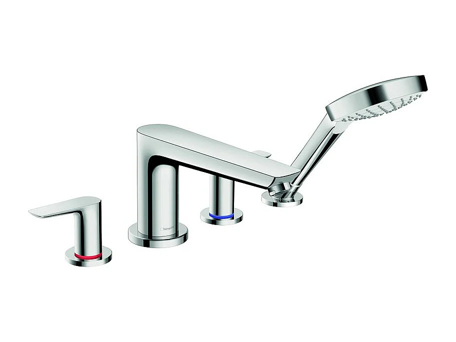 Robinet mélangeur bain douche 4 trous HANSGROHE Talis E chromé