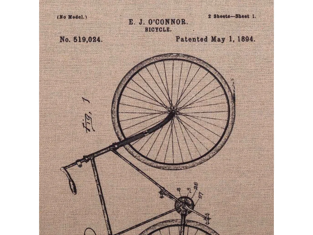 Cuadro de madera y tela impresa 33x43x1,8 cm