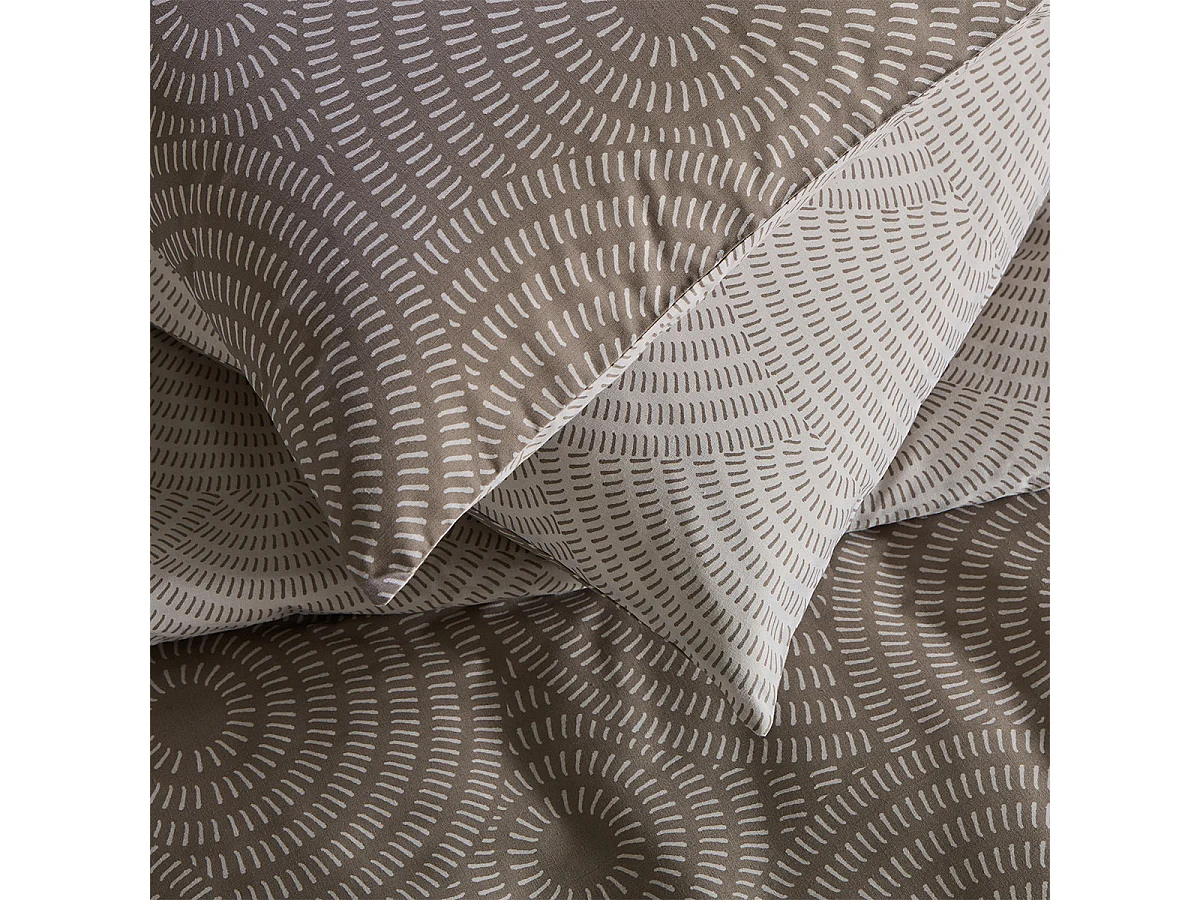 Parure de lit 2 personnes en polycoton 57 fils 260x240cm