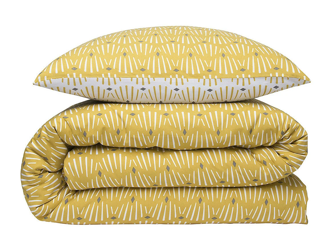 Parure de lit 2 personnes réversible en polycoton 240x220cm