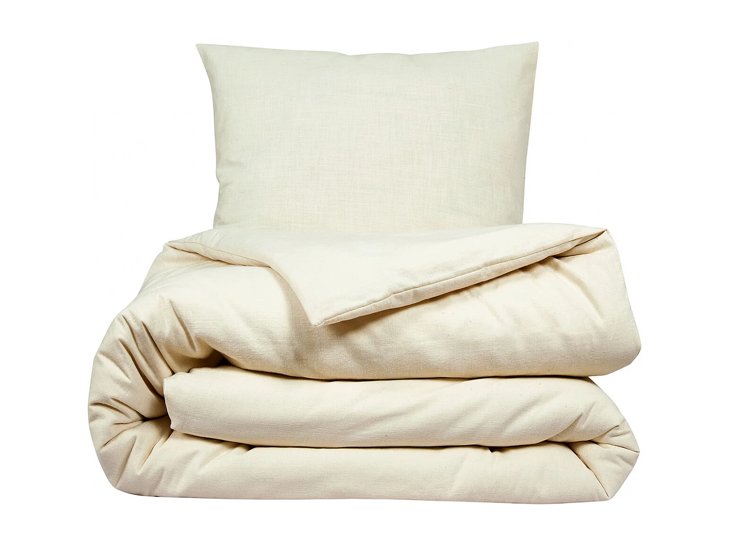 Parure de lit 2 personnes unie effet lin 240x220cm