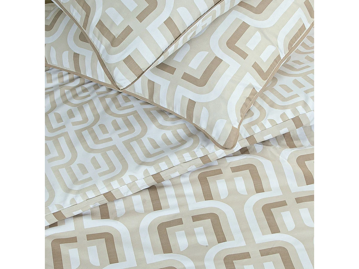 Parure de lit double rétro en microfibre lavée 260x240cm