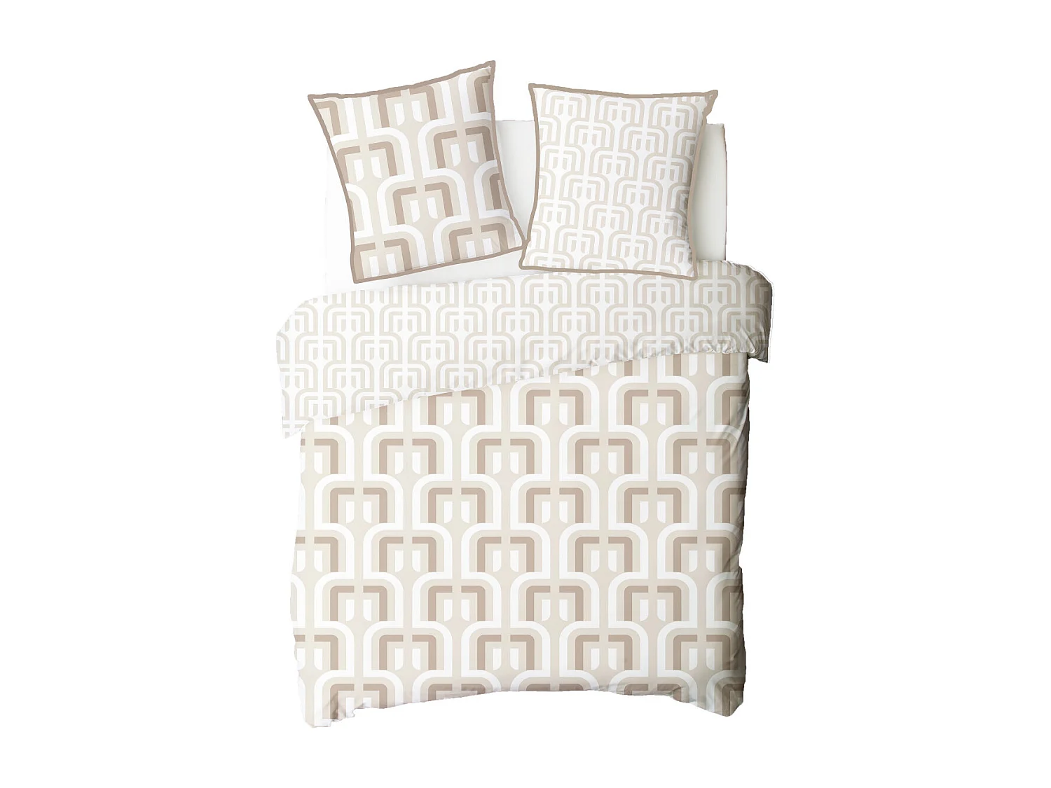 Parure de lit double rétro en microfibre lavée 260x240cm