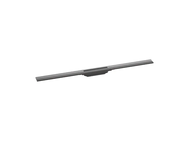 Caniveau de douche découpable 100 cm HANSGROHE RainDrain Flex montage libre noir chromé brossé