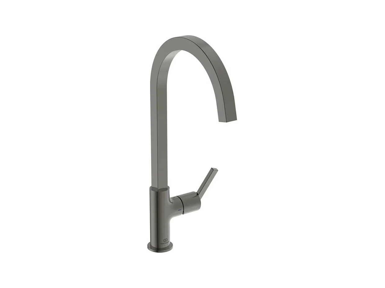 Robinet de cuisine IDEAL STANDARD Gusto carre gris magnetique