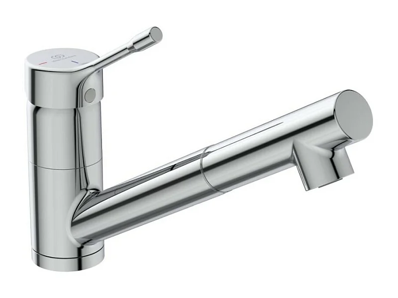 Grifo de cocina con ducha IDEAL STANDARD Ceralook caño bajo cromado