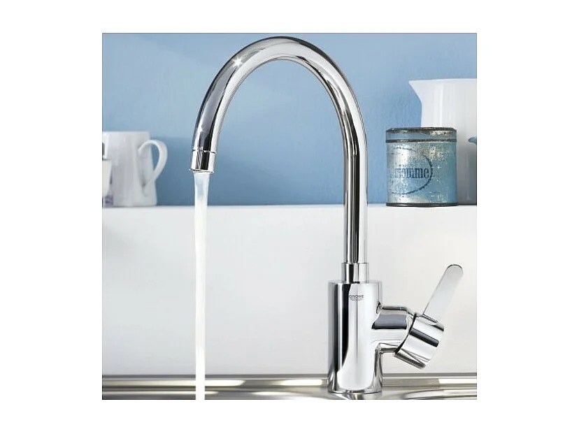GROHE Mitigeur cuisine Eurosmart Cosmopolitan Bec haut chrome