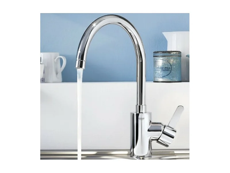 GROHE Mitigeur cuisine Eurosmart Cosmopolitan Bec haut chrome