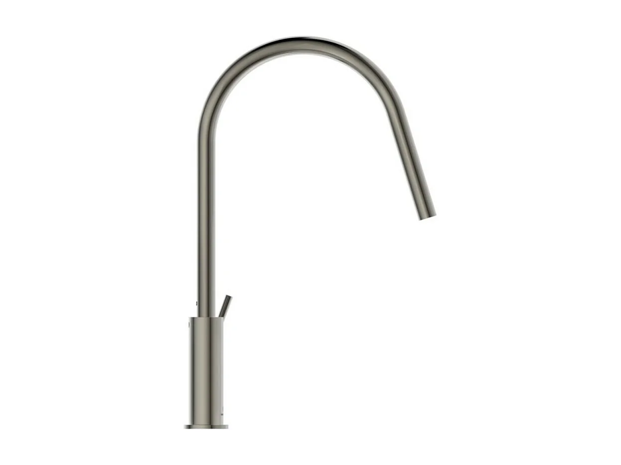 Robinet de cuisine IDEAL STANDARD Gusto rond gris orage + Microfibre