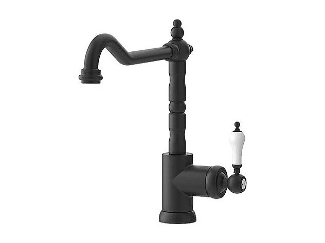 PAINI Mitigeur cuisine Duomo Bec haut noir mat brosse