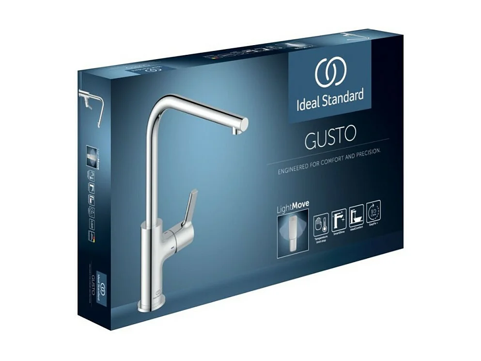 Robinet de cuisine IDEAL STANDARD Gusto gris magnetique