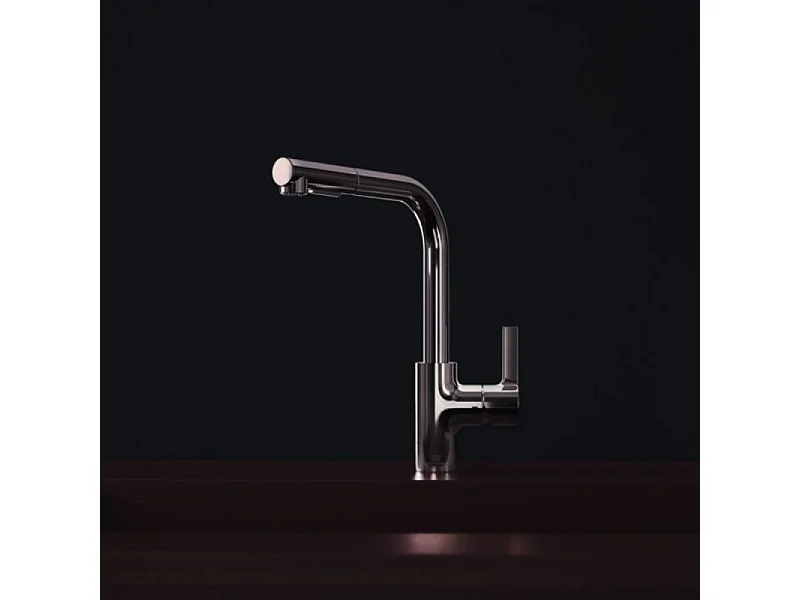 Robinet de cuisine IDEAL STANDARD Gusto douchette extractible Rose