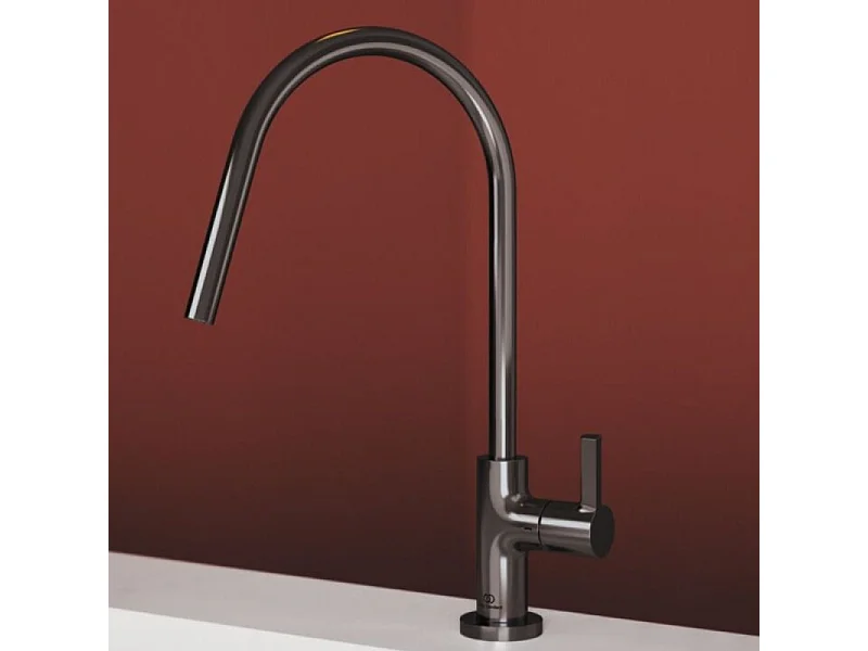 Robinet de cuisine IDEAL STANDARD Gusto rond chrome + Microfibre