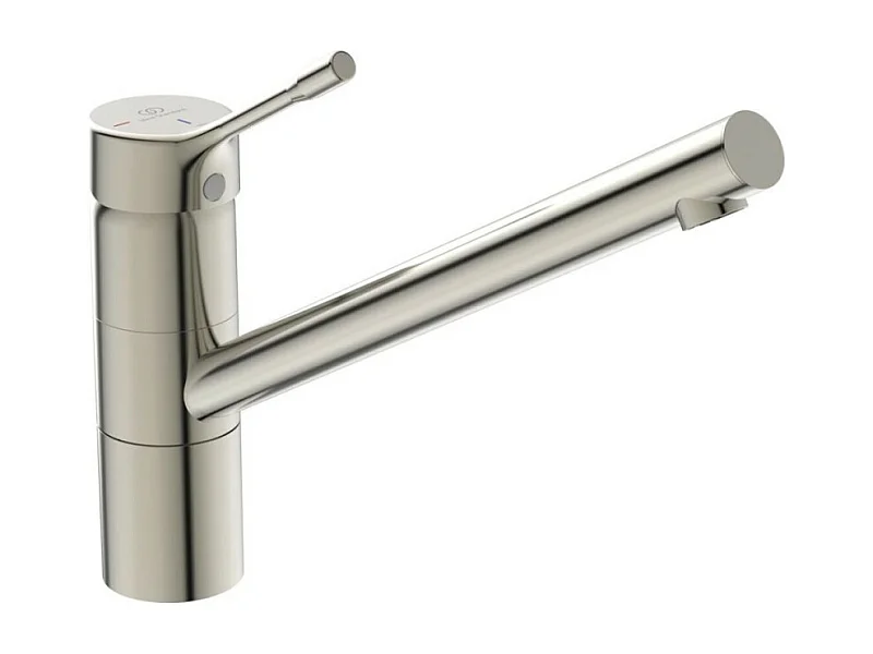 Robinet de cuisine IDEAL STANDARD Ceralook gris orage + Microfibre