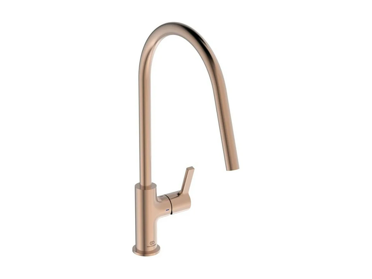 Robinet de cuisine IDEAL STANDARD Gusto rond Rose + Nettoyant