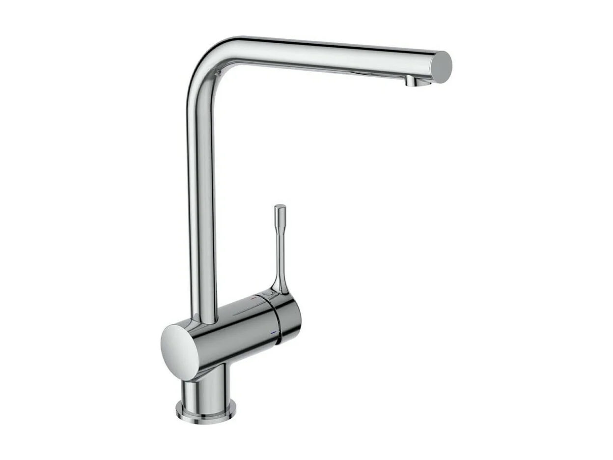 Robinet de cuisine bec haut IDEAL STANDARD Ceralook chrome  + microfibre